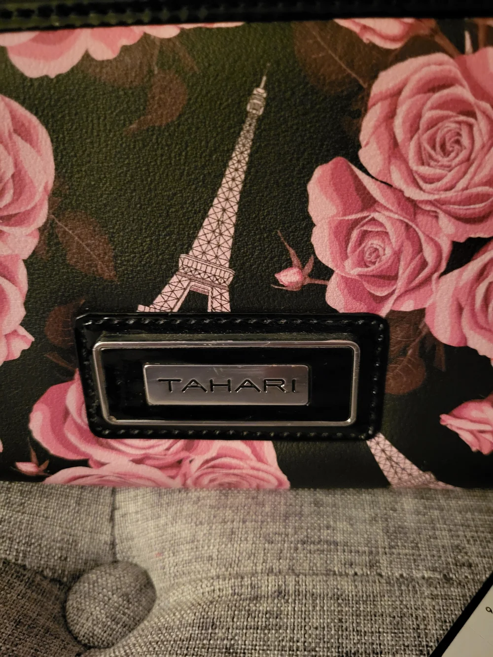Tahari Pink Rose Wristlet Clutch NWT  8.25
